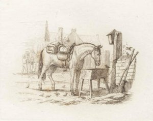 Illustration till "Halvhundra fabler för barn" av Hey av Martinus Rørbye