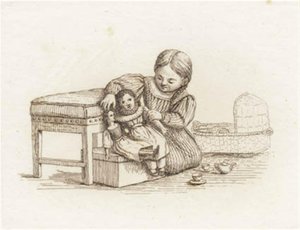 Illustration till "Halvhundra fabler för barn" av Hey av Martinus Rørbye