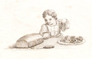 Illustration till "Halvhundra fabler för barn" av Hey av Martinus Rørbye