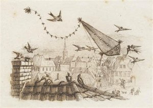 Illustration till "Halvhundra fabler för barn" av Hey av Martinus Rørbye