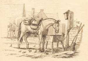 Illustration till "Halvhundra fabler för barn" av Hey av Martinus Rørbye