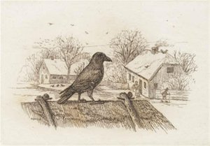 Illustration till "Halvhundra fabler för barn" av Hey av Martinus Rørbye