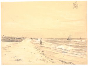 En del av Sønderstrand, Skagen av Martinus Rørbye