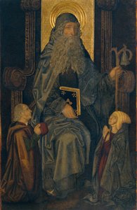 Sankt Antonius abbot och donatorer av Martín Bernat