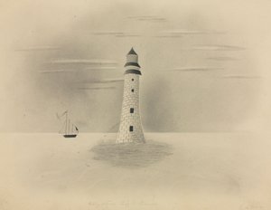 Eddystone fyr, 1840.