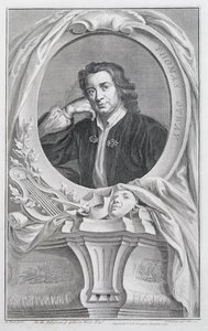 Thomas Otway, graverad av Jacobus Houbraken (1698-1780) Amsterdam, 1741 av Mary Beale