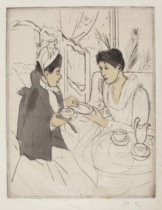 Afternoon Tea Party, 1890-1891. av Mary Cassatt
