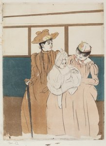 I Omnibus, 1890-1891. av Mary Cassatt