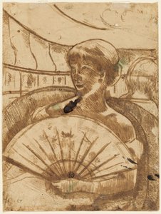 I Opera Box [verso], 1880. av Mary Cassatt