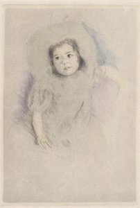 Margot bär en motorhuv (nr 1) av Mary Cassatt