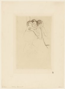 Mamma Berthe som håller i sitt barn av Mary Cassatt