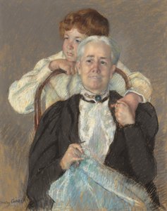 Porträtt av fru Cyrus J. Lawrence med hennes sonson R. Lawrence Oakley av Mary Cassatt