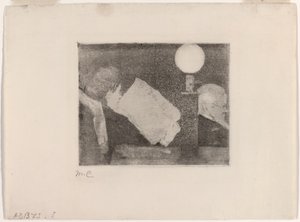 Läser tidningen, nr 2 av Mary Cassatt