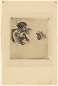 Susan och barn vända mot varandra av Mary Cassatt