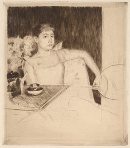 Te av Mary Cassatt