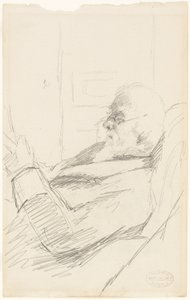 Konstnärens far Läsning av Mary Cassatt