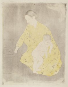 Badet, 1890-1891. av Mary Cassatt