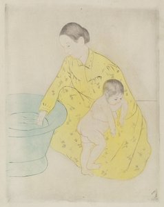 Badet, 1890-1891. av Mary Cassatt
