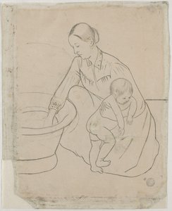 The Bath [verso], 1890-1891. av Mary Cassatt