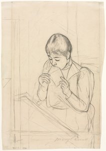 Brevet recto, Brevet verso, 1891. av Mary Cassatt