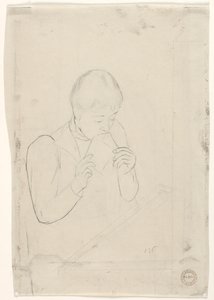 Brevet verso, 1890-1891. av Mary Cassatt