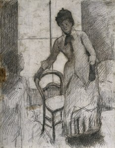The Visitor recto, c. 1881. av Mary Cassatt