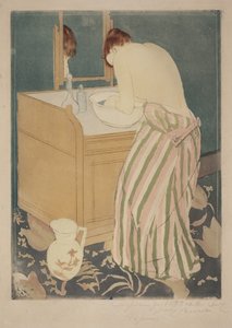 Badande kvinna av Mary Cassatt