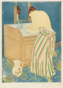 Badande kvinna av Mary Cassatt