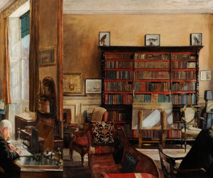 Interiörstudie, ca 1937 (olja på duk) av Mary Dawson Elwell
