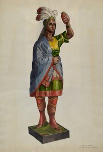 Cigarraffär Pocahontas, ca. 1939.
