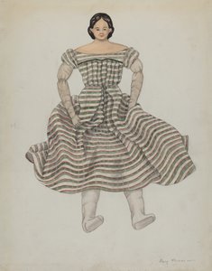 Docka och kostym, ca. 1937. av Mary E Humes
