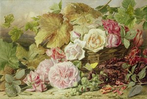 Pioner, rosor och stockrosor, 1862