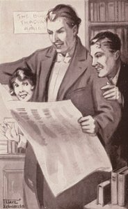Illustration till Kipps av H G Wells (litografi) av Mary Ellen Edwards