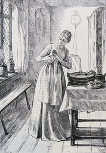 Illustration av hemmafru