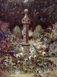 Scottish Gardens: Kelburne Castle (färg litho)