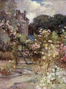 Scottish Gardens: Kellie Castle (färg litho)