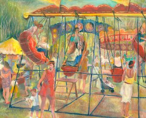 Svängbåtar, 2006 (olja ombord) av Mary Kuper