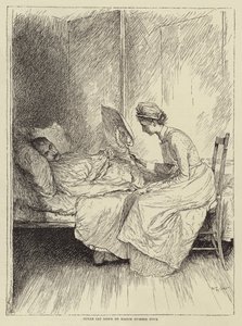 Illustration till Honnor Mortens berättelse om en sjuksköterska av Mary L. Gow