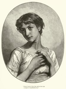 Bön (gravyr) av Mary L. Gow