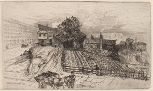 En stadsgård — New York av Mary Nimmo Moran
