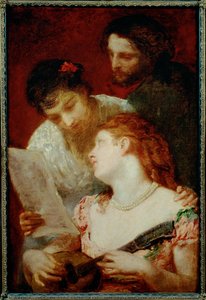 En musikalisk fest ... (målning på duk) av Mary Stevenson Cassatt