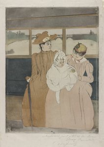 I Omnibus, 1890-91 av Mary Cassatt