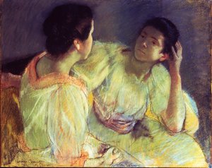 The Conversation, c.1896 (pastell på papper på duk)