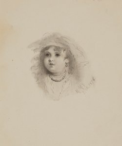 Utan titel (Huvud av ett barn) av Mary Vaux Walcott