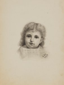 Untitled Head of a Child, 1878. av Mary Vaux Walcott