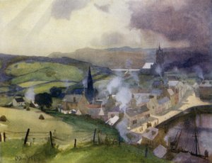 Tarbert, Loch Fyne (färg litho)