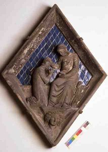 Penitence, reliefplatta från Campanile (marmor och keramik)