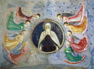 Gud Fadern omgiven av änglar. 1435 av Tommaso Masolino da Panicale