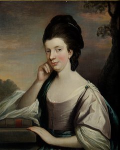 Porträtt av en dam, tros vara Elizabeth Hartley (1751-1824)