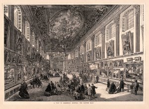 Ett besök på Greenwich Hospital, The Painted Hall - ILN 1865 S3 V0013000 V0013345